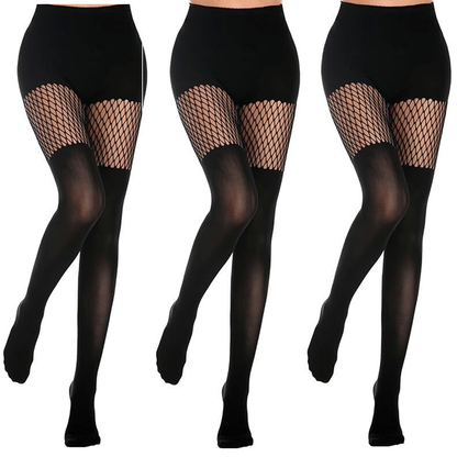 ✨Limited Time Hot Sale🔥Women's Sexy Fishnet Mock Thigh High Stockings