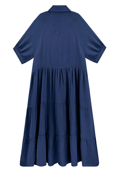 🔥LAST DAY 62% OFF🔥🔥Summer Cotton Half Sleeves Midi Dress with Pockets