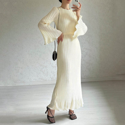 💥Special sale - Pleated Bell Sleeve Maxi Dress