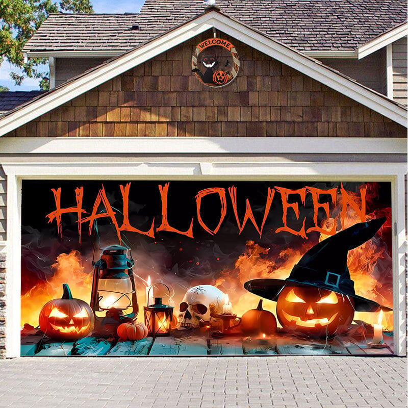 Hot Sale-Halloween 2024 Garage Door Decoration