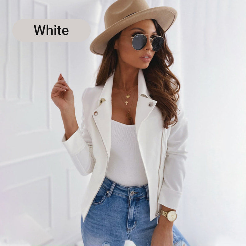 💥Special sale - Women's Faux Suede Biker Jacket