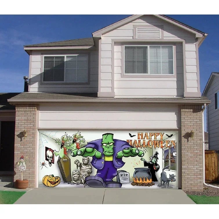 Hot Sale-Halloween 2024 Garage Door Decoration