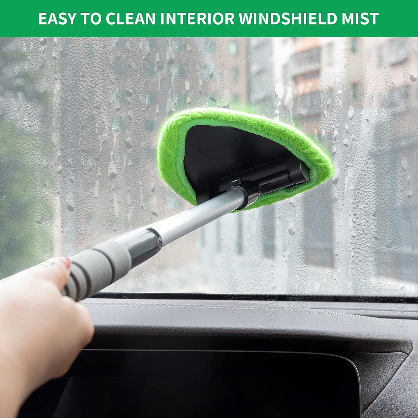 🔥Limited time offer, last day 53% off🎁Microfiber Car Windshield Cleaning Tool with Extendable Handle