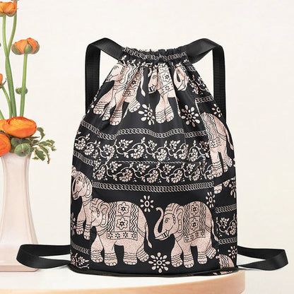 💥Special sale - Drawstring foldable large capacity wet and dry separation travel sports backpack