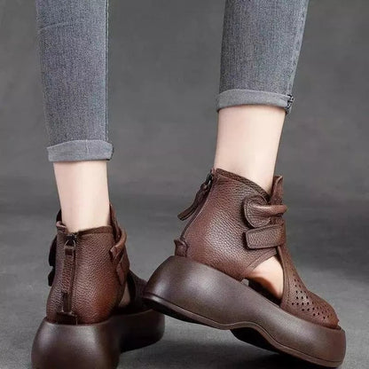 💥Special sale - Newest Women's Retro Soft PU Leather Sandalias