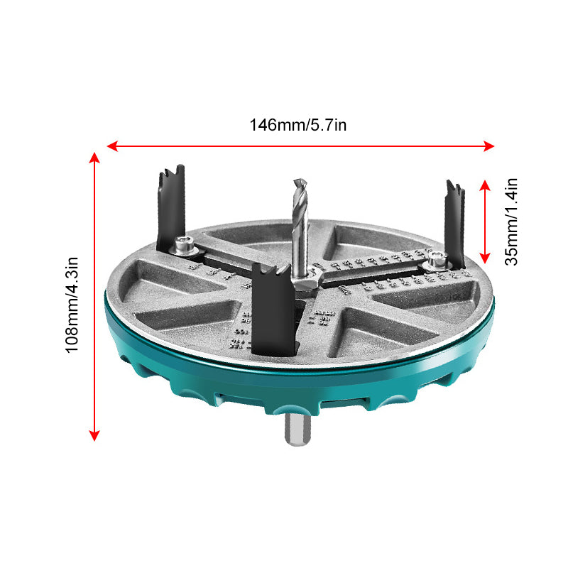 🔥Last day! 💥Special sale - Adjustable Woodworking Cutting Tools Hole Opener - naotstore