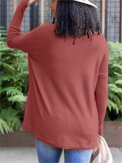 ✨This month's best-selling products💥LONG SLEEVE THUMBHOLE SWEATER POCKET TUNIC