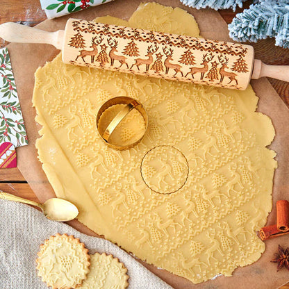 Wyhsports - Christmas Wooden Rolling Pins