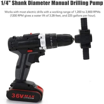 Wyhsports - Hand Electric Drill Drive Self Priming Water Transfer Pump