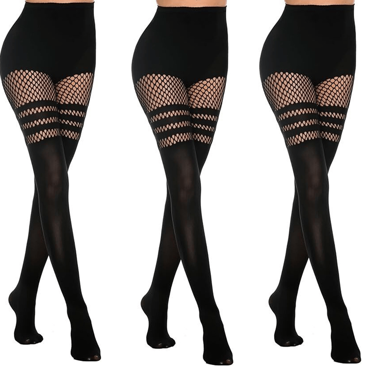 ✨Limited Time Hot Sale🔥Women's Sexy Fishnet Mock Thigh High Stockings