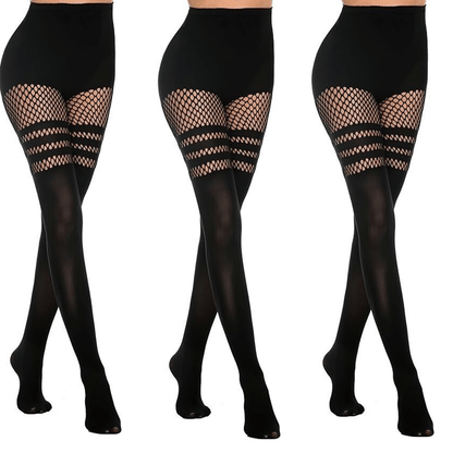 ✨Limited Time Hot Sale🔥Women's Sexy Fishnet Mock Thigh High Stockings