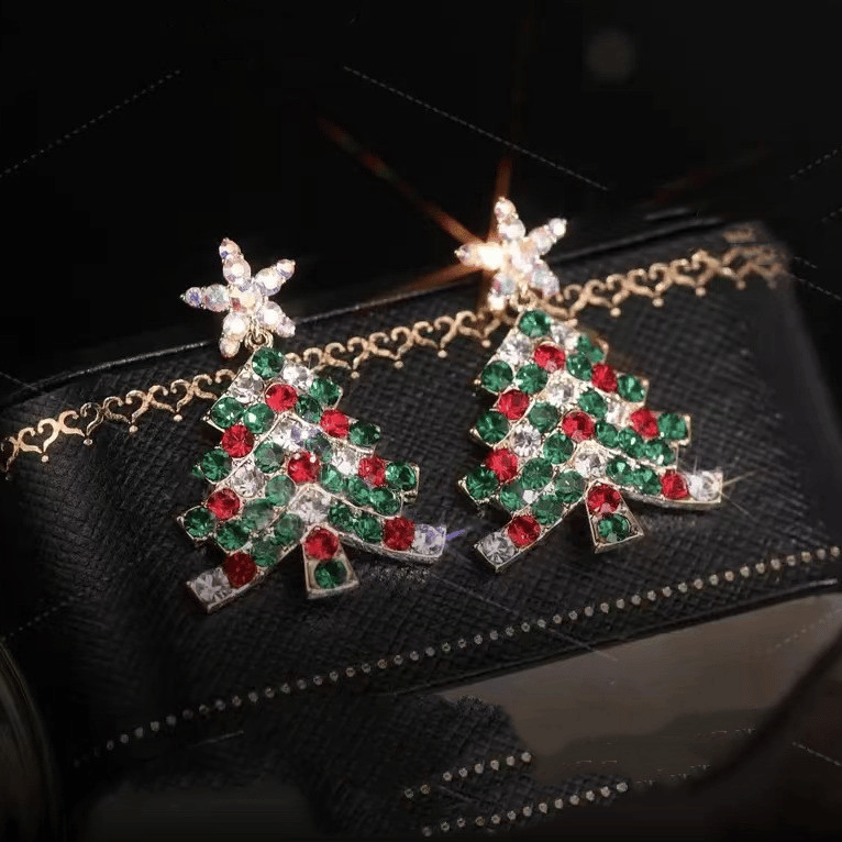 🎄Christmas Sale 49% Off - Shiny Christmas Tree Earrings