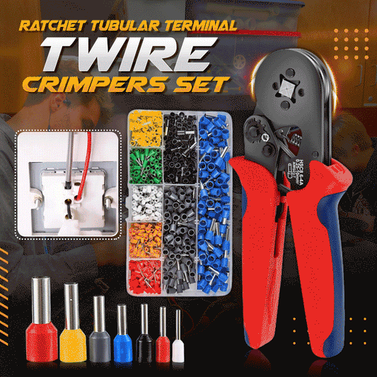 Wyhsports - Ratchet Tubular Terminal Wire Crimpers Set