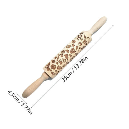 💥Special sale - Christmas Wooden Rolling Pins