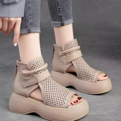 💥Special sale - Newest Women's Retro Soft PU Leather Sandalias