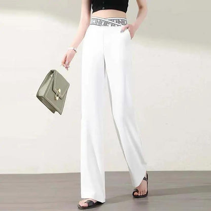 💥Special sale - Ice Silk High Waist Wide-leg Pants