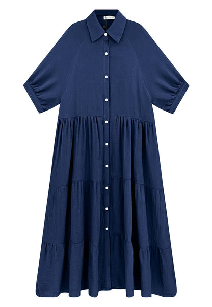 🔥LAST DAY 62% OFF🔥🔥Summer Cotton Half Sleeves Midi Dress with Pockets
