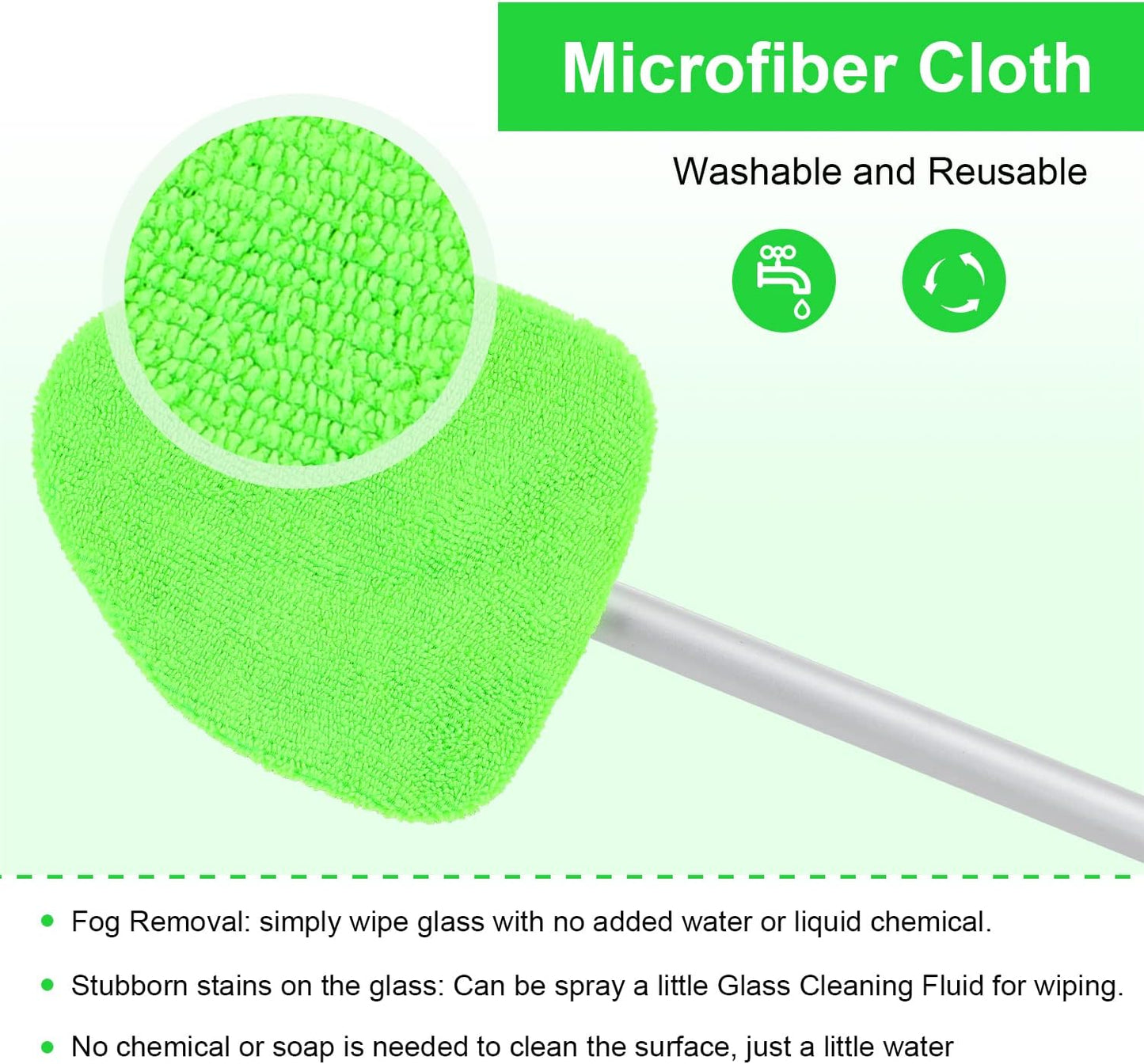 🔥Limited time offer, last day 53% off🎁Microfiber Car Windshield Cleaning Tool with Extendable Handle