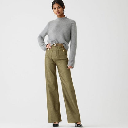 🔥LAST DAY 49% OFF🔥🔥Wide-leg sailor jeans with tummy control