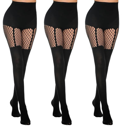 ✨Limited Time Hot Sale🔥Women's Sexy Fishnet Mock Thigh High Stockings