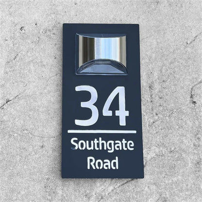 Wyhsports - Personalized Solar Modern Door Plaque