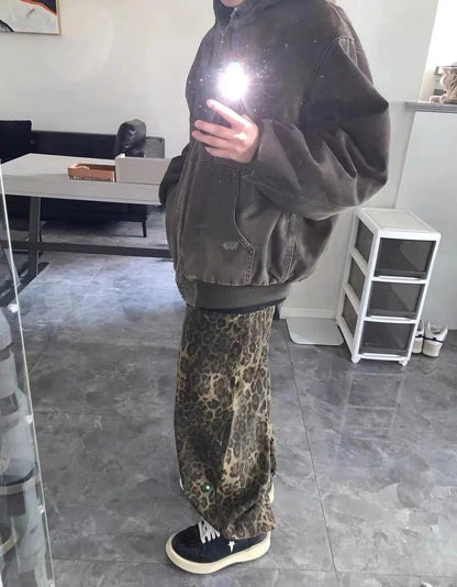 💥Special sale - Viral Leopard Print Jeans