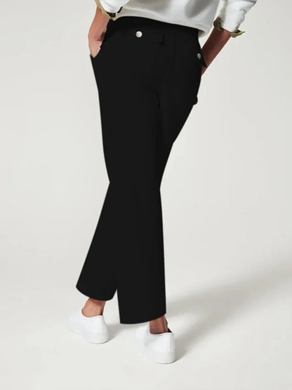 🔥Last Day 48% OFF🔥Tummy Control Twill Cropped Wide Leg Pant