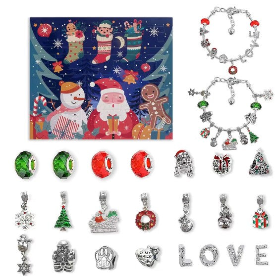 🎁Early Christmas Sale- 50% OFF🎁DIY Christmas Advent Calendar Bracelets Set