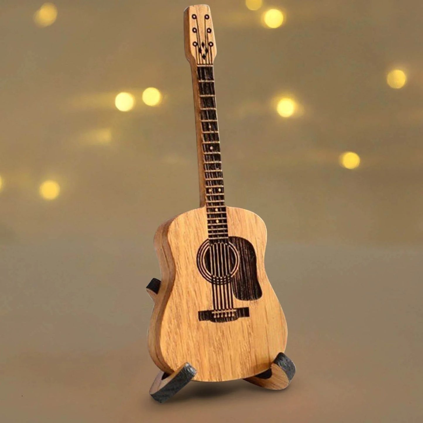 🔥Limited time offer, last day 53% off🎸Mini Cute Edition Wooden Guitar Plectrum Case
