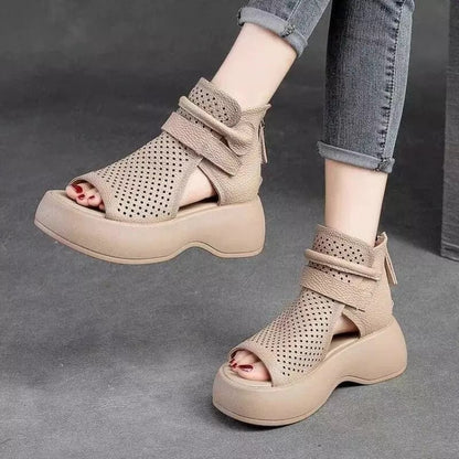 💥Special sale - Newest Women's Retro Soft PU Leather Sandalias