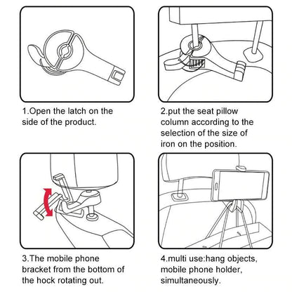 Wyhsports - Car seat hidden hook