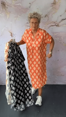 💖🔥Limited Time Hot Sale🌺Loose lapel printed shirt dress