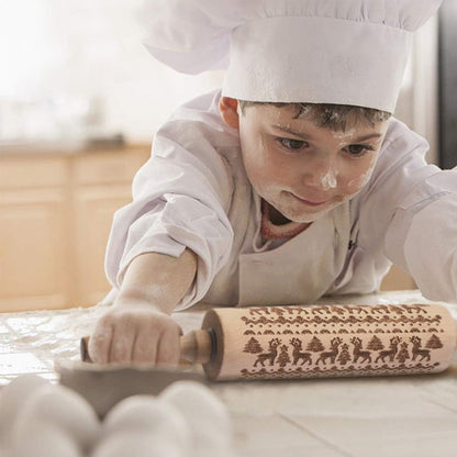 Wyhsports - Christmas Wooden Rolling Pins