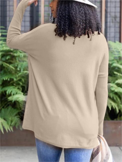 ✨This month's best-selling products💥LONG SLEEVE THUMBHOLE SWEATER POCKET TUNIC