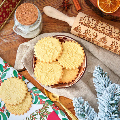 Wyhsports - Christmas Wooden Rolling Pins