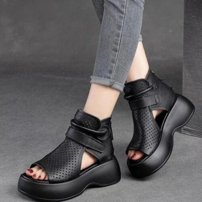 💥Special sale - Newest Women's Retro Soft PU Leather Sandalias