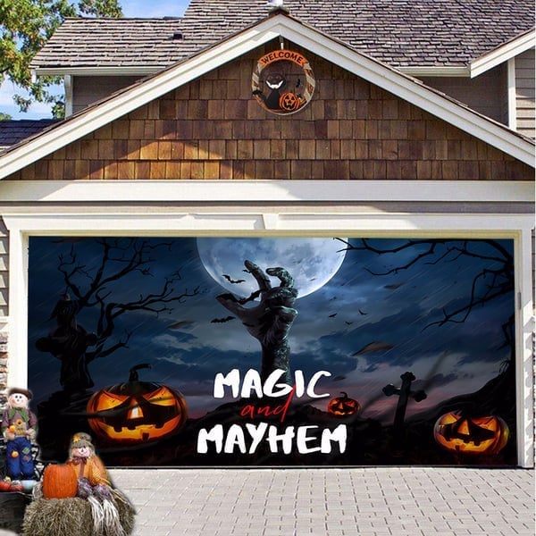 Hot Sale-Halloween 2024 Garage Door Decoration