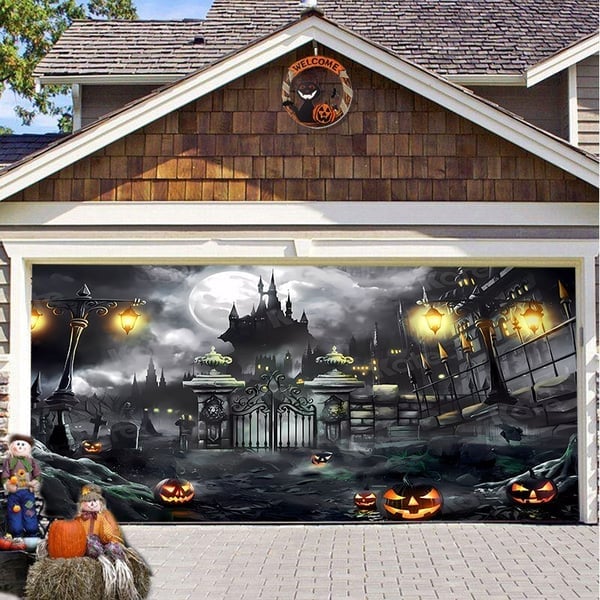 Hot Sale-Halloween 2024 Garage Door Decoration