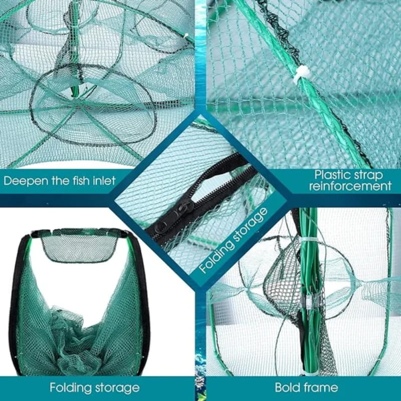 🔥Hot sale promotion 58% OFF✨Automatic folding reinforced fishing net