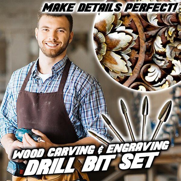 Wyhsports - 5-piece woodcarving drill bit sets