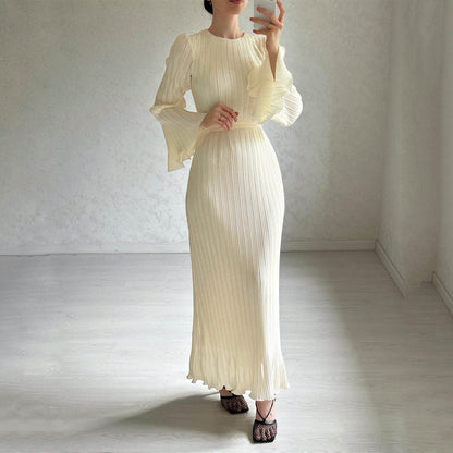 💥Special sale - Pleated Bell Sleeve Maxi Dress