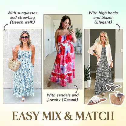 🔥LAST DAY 55% OFF🔥🔥Floral Cami Maxi Dress