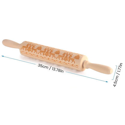 Wyhsports - Christmas Wooden Rolling Pins