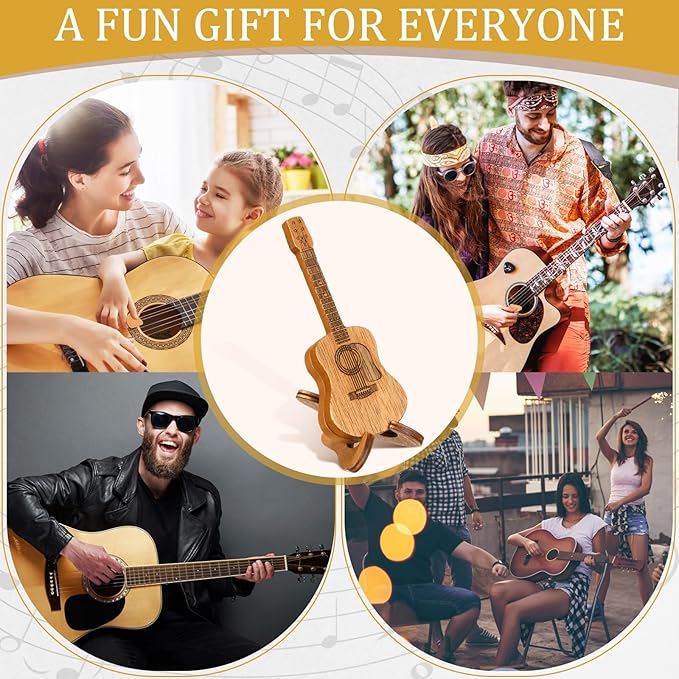 🔥Limited time offer, last day 53% off🎸Mini Cute Edition Wooden Guitar Plectrum Case