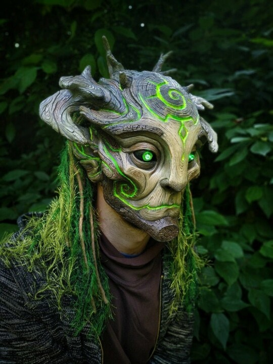 🔥Most popular on Halloween🔥Green Man Forest Spirit Mask Costume Accessories Masks