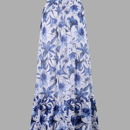 💖🔥Limited Time Hot Sale🌺blue and white porcelain swimsuit wrap skirt suits