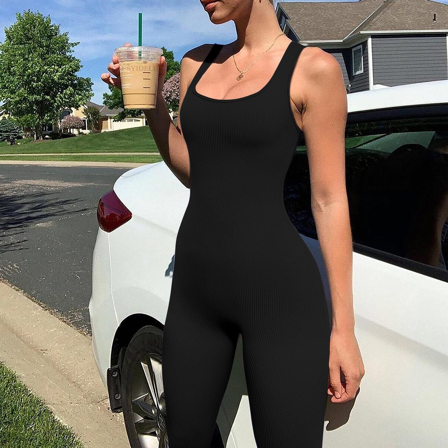 🔥Jumpsuit with Tummy ControlPanel-buy 3 free shipping