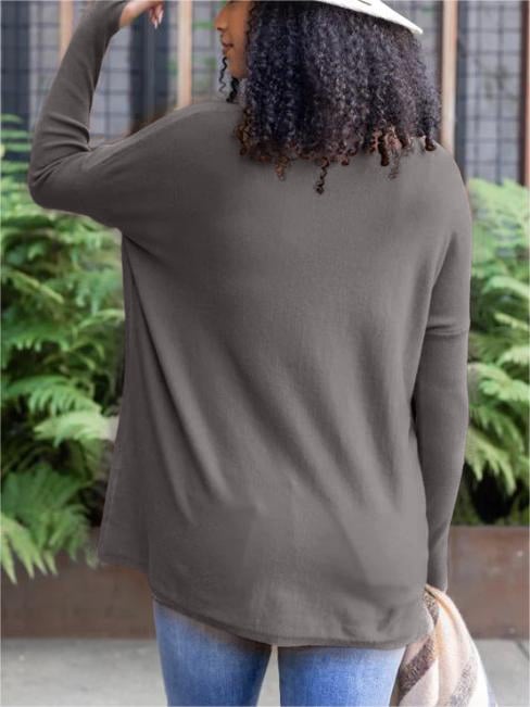 ✨This month's best-selling products💥LONG SLEEVE THUMBHOLE SWEATER POCKET TUNIC