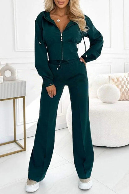 🔥LAST DAY 51% OFF🔥🔥Women's Hooded Long-sleeved Casual Waist-hugging Suit