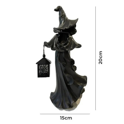 Wyhsports - Witch With Lantern Decoration